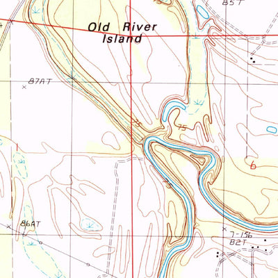 United States Geological Survey Whitney Island South, LA (1986, 24000-Scale) digital map
