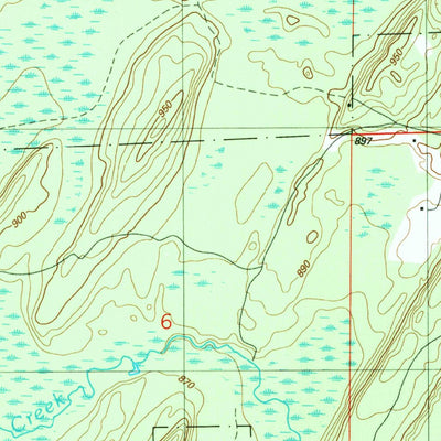 United States Geological Survey Whitney, MI (1989, 24000-Scale) digital map