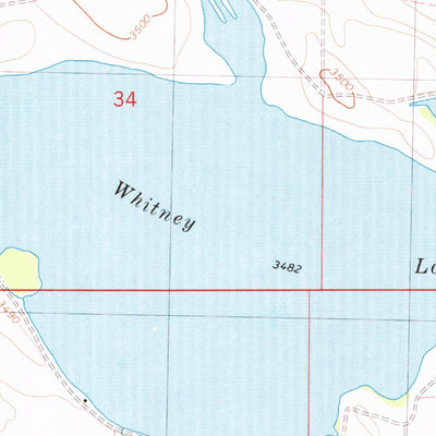 United States Geological Survey Whitney, NE (1980, 24000-Scale) digital map