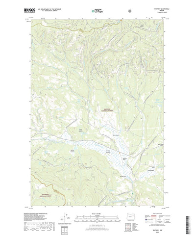 United States Geological Survey Whitney, OR (2020, 24000-Scale) digital map