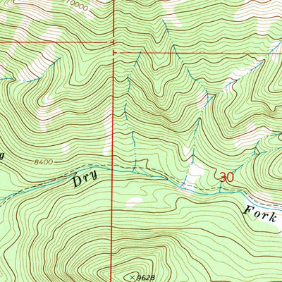 United States Geological Survey Whitney Reservoir, UT (1972, 24000-Scale) digital map