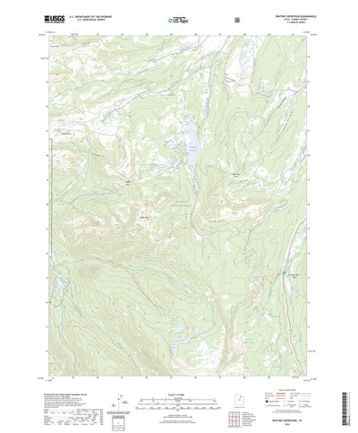 United States Geological Survey Whitney Reservoir, UT (2023, 24000-Scale) digital map