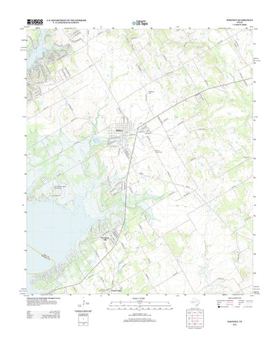 United States Geological Survey Whitney, TX (2012, 24000-Scale) digital map