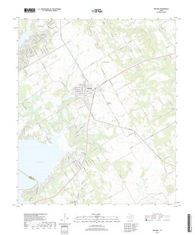 United States Geological Survey Whitney, TX (2019, 24000-Scale) digital map