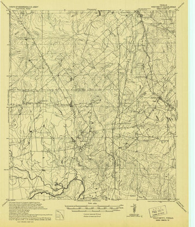 United States Geological Survey Whitsett, TX (1942, 62500-Scale) digital map