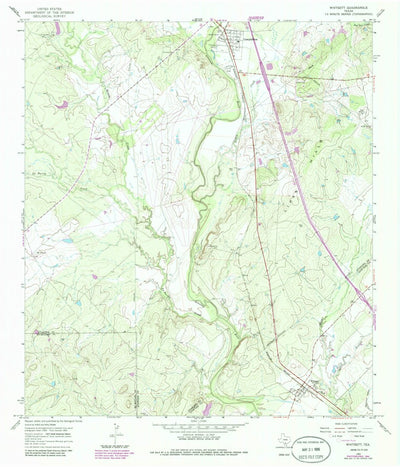 United States Geological Survey Whitsett, TX (1965, 24000-Scale) digital map