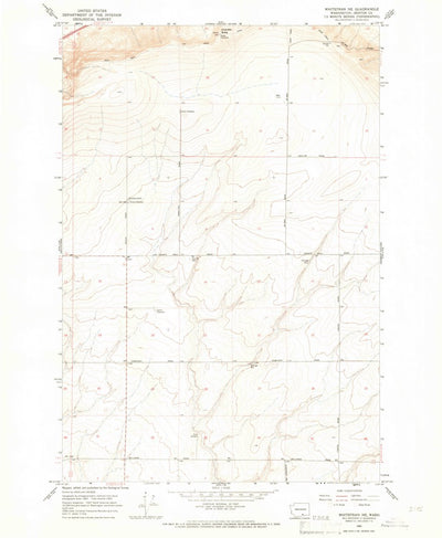 United States Geological Survey Whitstran NE, WA (1965, 24000-Scale) digital map