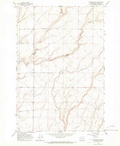United States Geological Survey Whitstran SE, WA (1965, 24000-Scale) digital map