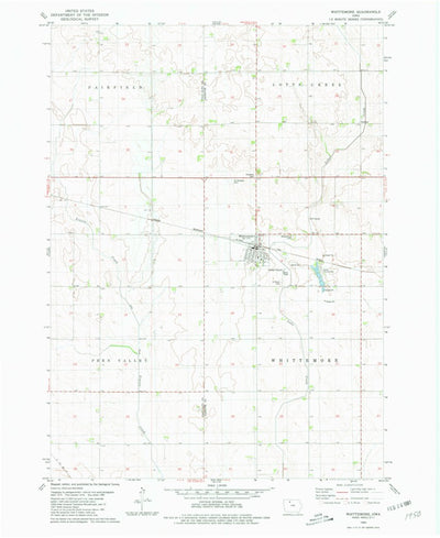 United States Geological Survey Whittemore, IA (1980, 24000-Scale) digital map