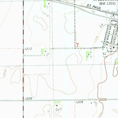 United States Geological Survey Whittemore, IA (1980, 24000-Scale) digital map