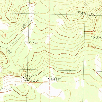 United States Geological Survey Whittemore Ridge, CA (1990, 24000-Scale) digital map