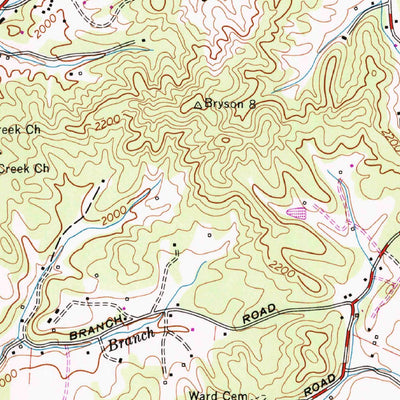 United States Geological Survey Whittier, NC (1967, 24000-Scale) digital map