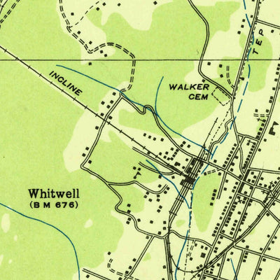 United States Geological Survey Whitwell, TN (1936, 24000-Scale) digital map