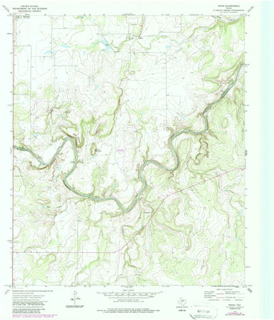 United States Geological Survey Whon, TX (1973, 24000-Scale) digital map