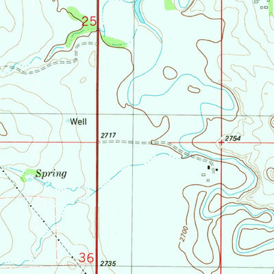 United States Geological Survey Wibaux, MT (1982, 24000-Scale) digital map
