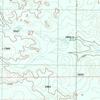 United States Geological Survey Wibaux, MT (1982, 24000-Scale) digital map
