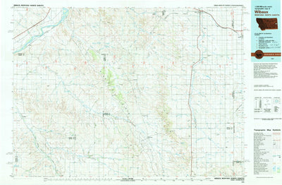 United States Geological Survey Wibaux, MT-ND (1981, 100000-Scale) digital map