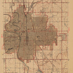 United States Geological Survey Wichita East, KS (1943, 31680-Scale) digital map