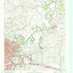 United States Geological Survey Wichita Falls East, TX (1972, 24000-Scale) digital map