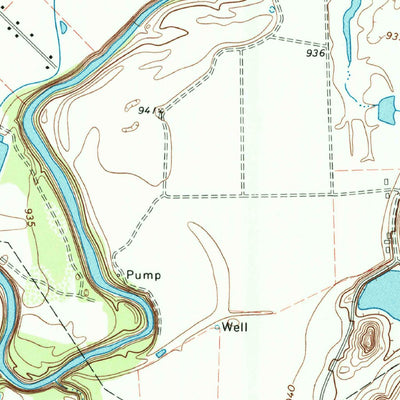 United States Geological Survey Wichita Falls East, TX (1972, 24000-Scale) digital map