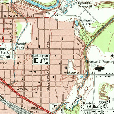 United States Geological Survey Wichita Falls East, TX (1972, 24000-Scale) digital map