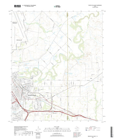 United States Geological Survey Wichita Falls East, TX (2019, 24000-Scale) digital map