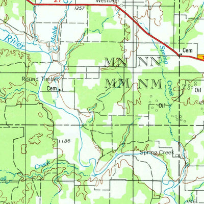 United States Geological Survey Wichita Falls, TX-OK (1954, 250000-Scale) digital map