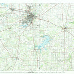 United States Geological Survey Wichita Falls, TX-OK (1985, 100000-Scale) digital map