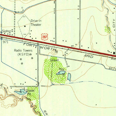 United States Geological Survey Wichita Falls West, TX (1957, 24000-Scale) digital map