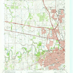 United States Geological Survey Wichita Falls West, TX (1972, 24000-Scale) digital map