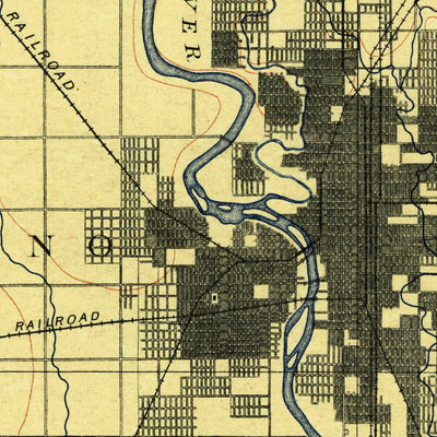 United States Geological Survey Wichita, KS (1889, 125000-Scale) digital map