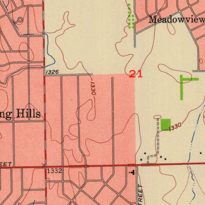 United States Geological Survey Wichita West, KS (1956, 24000-Scale) digital map