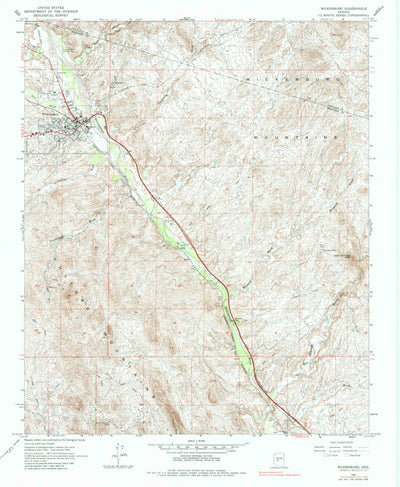 United States Geological Survey Wickenburg, AZ (1964, 24000-Scale) digital map
