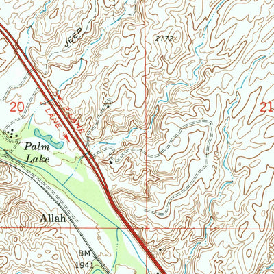 United States Geological Survey Wickenburg, AZ (1964, 24000-Scale) digital map