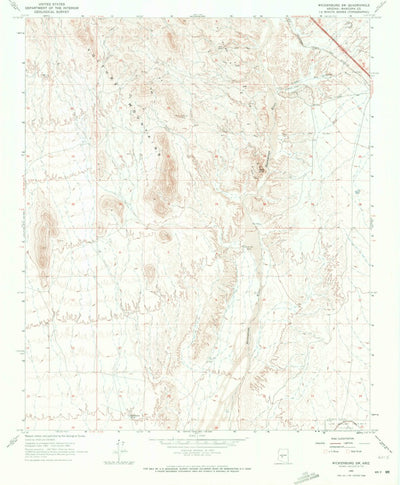 United States Geological Survey Wickenburg SW, AZ (1965, 24000-Scale) digital map