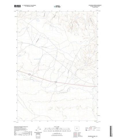 United States Geological Survey Wickersham Draw, WY (2023, 24000-Scale) digital map