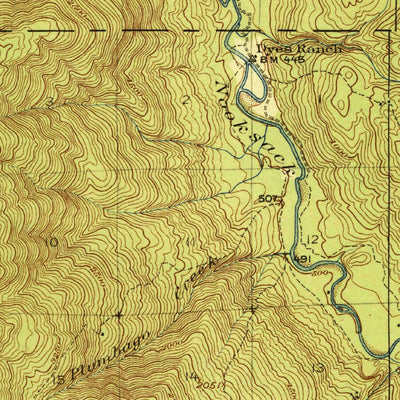 United States Geological Survey Wickersham, WA (1921, 62500-Scale) digital map
