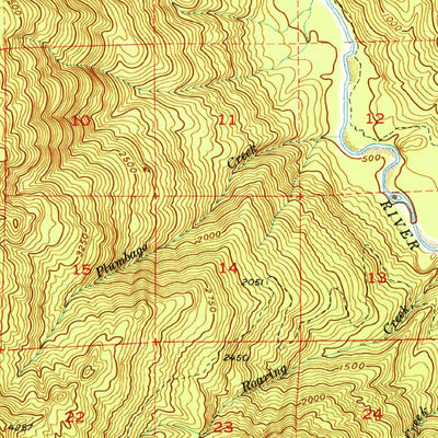 United States Geological Survey Wickersham, WA (1951, 62500-Scale) digital map