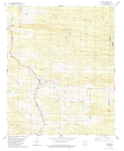 United States Geological Survey Wickes, AR (1985, 24000-Scale) digital map