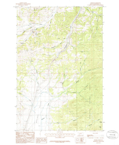 United States Geological Survey Wickes, MT (1985, 24000-Scale) digital map