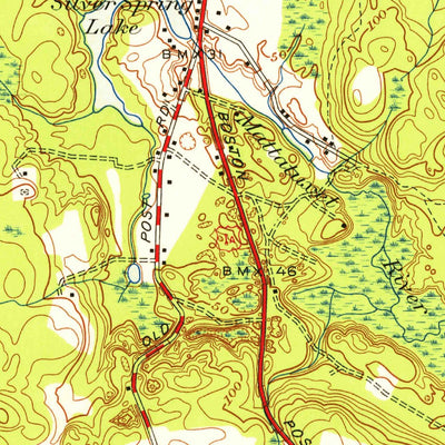 United States Geological Survey Wickford, RI (1942, 24000-Scale) digital map