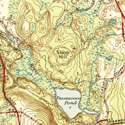 United States Geological Survey Wickford, RI (1944, 31680-Scale) digital map