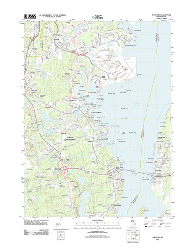 United States Geological Survey Wickford, RI (2012, 24000-Scale) digital map