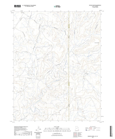 United States Geological Survey Wickiup Canyon, UT (2023, 24000-Scale) digital map