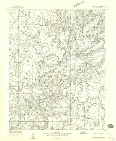 United States Geological Survey Wickiup Canyon, UT-CO (1958, 24000-Scale) digital map