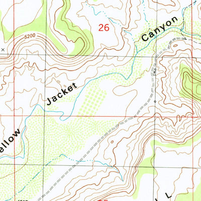 United States Geological Survey Wickiup Canyon, UT-CO (1985, 24000-Scale) digital map