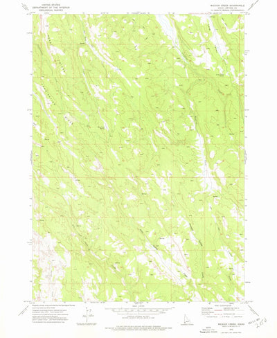 United States Geological Survey Wickiup Creek, ID (1973, 24000-Scale) digital map