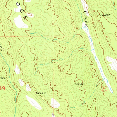 United States Geological Survey Wickiup Creek, ID (1973, 24000-Scale) digital map