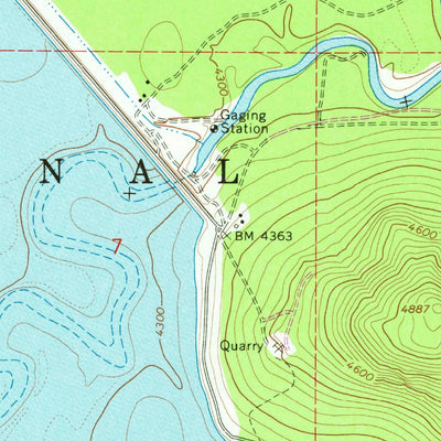 United States Geological Survey Wickiup Dam, OR (1963, 24000-Scale) digital map
