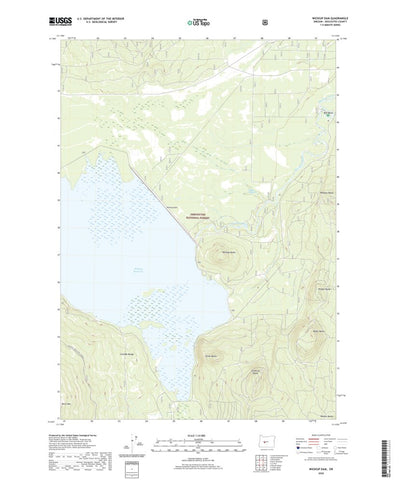 United States Geological Survey Wickiup Dam, OR (2020, 24000-Scale) digital map